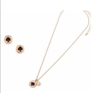 Kate Spade Spot Necklace & Earrings Set